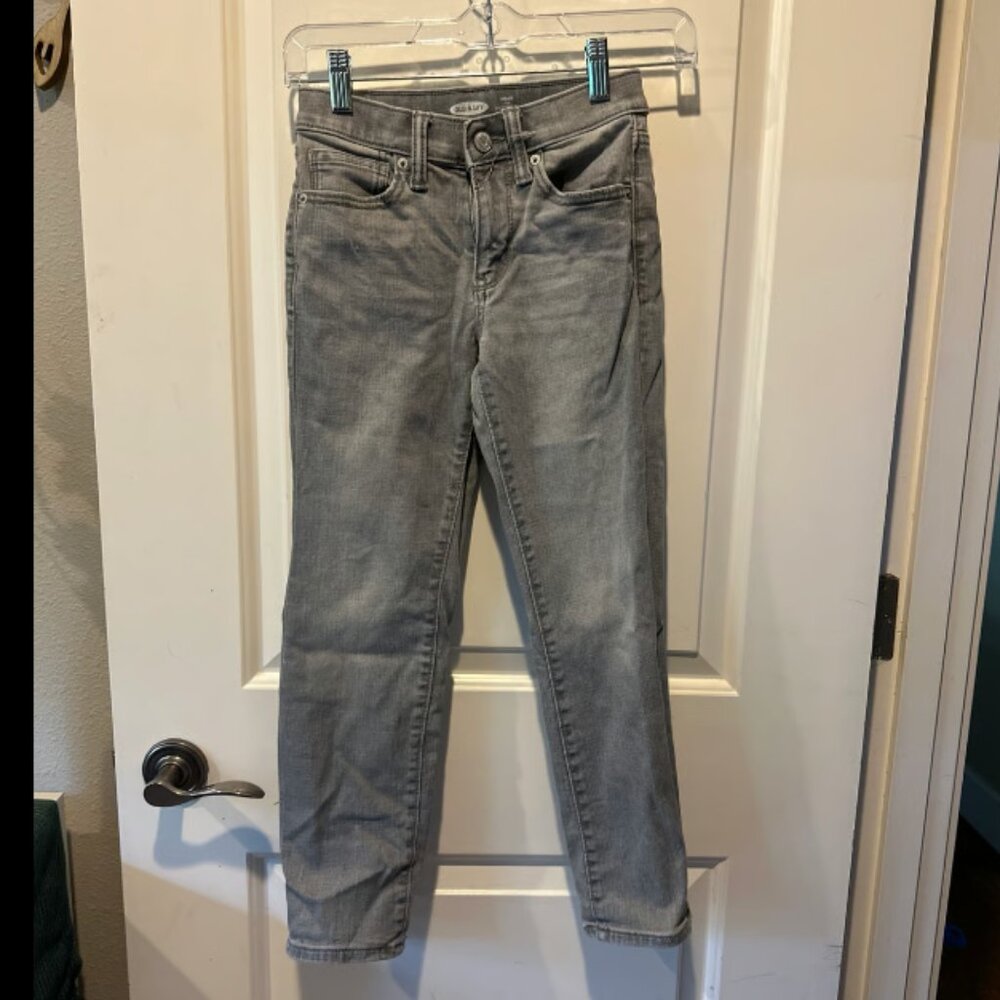Old Navy Boys Karate Slim Built-In Flex Max Tough Jeans‎ Grey Size 8